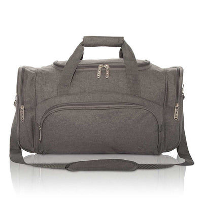 Personalized Gray Voyager Duffel Bag