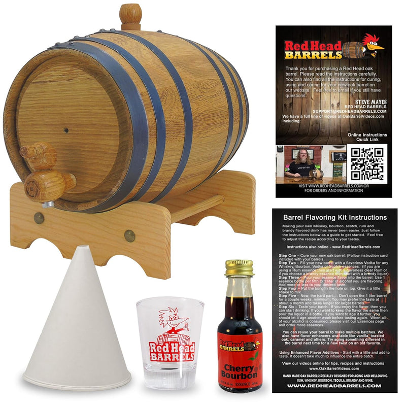 1 Liter Bourbon Liquor Flavoring Kit - Cherry Bourbon