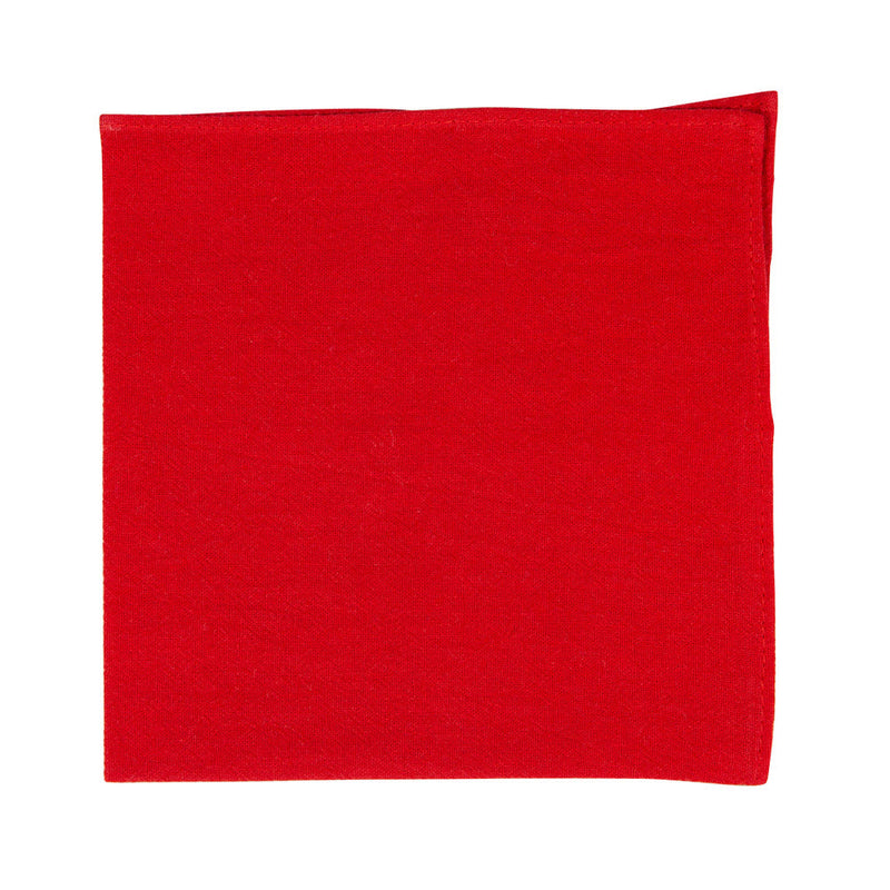 Scarlet Pocket Square