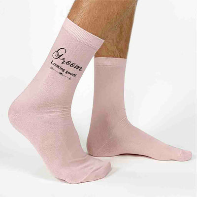Fun Socks for the Groom on His Wedding Day