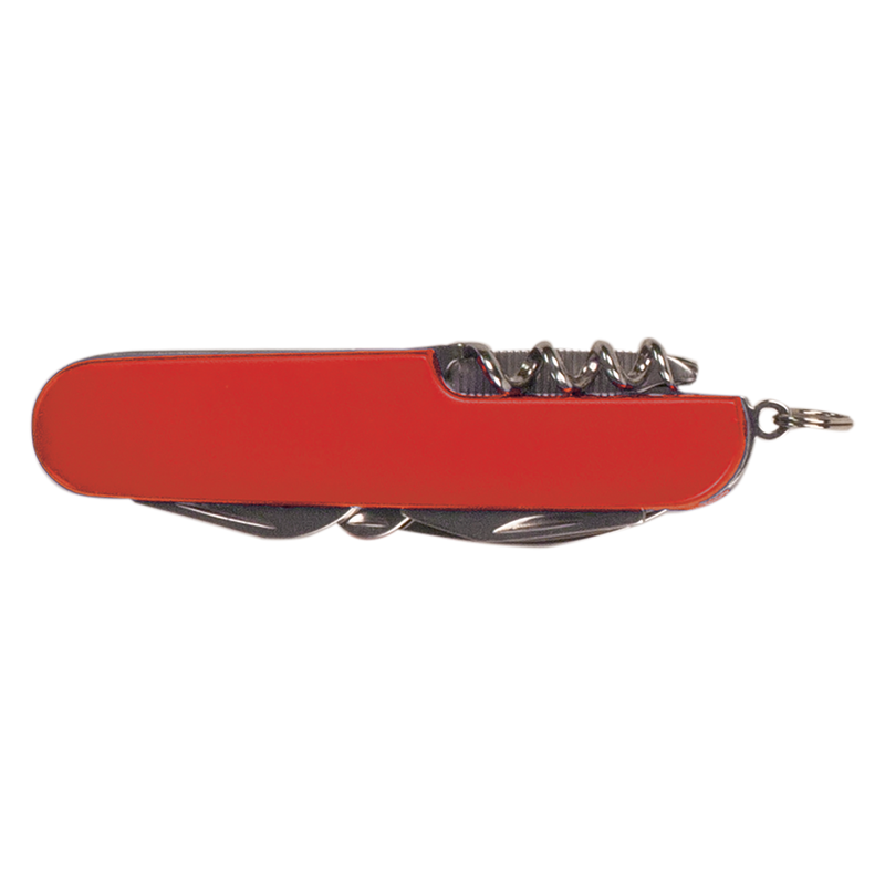 Personalized Red Multi-Tool Pocket Knife