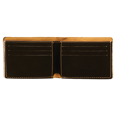 Personalized Bifold Leather Wallet