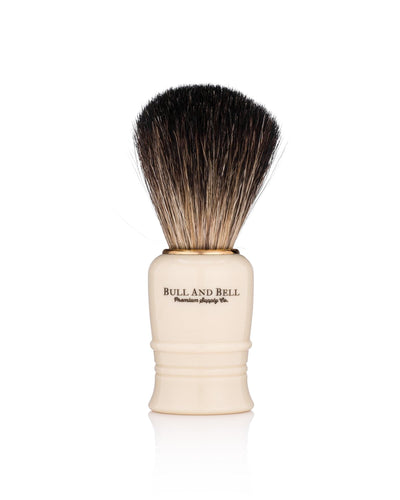Pure Badger Shaving Brush (White or Black) - by Bull and Bell Premium Supply Co.