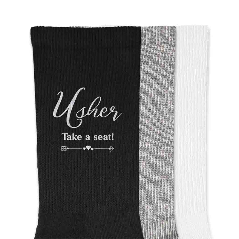 Wedding Party Socks for the Wedding Usher
