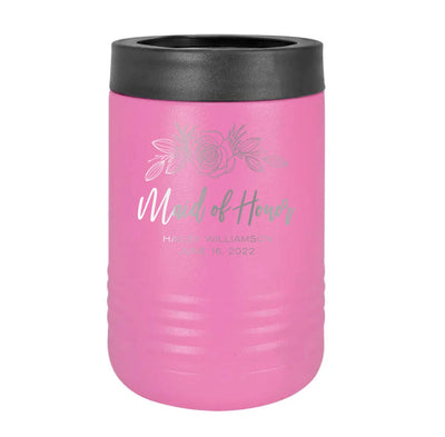 Personalized Bridesmaid Can Holders
