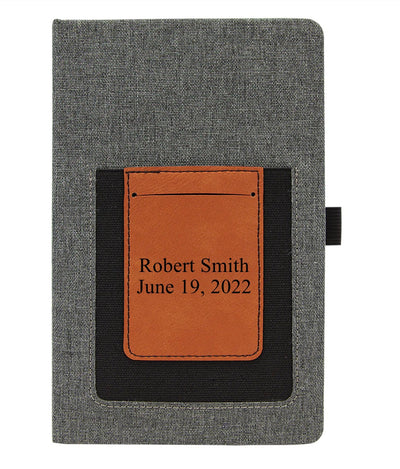 Personalized Journal with Card Slot