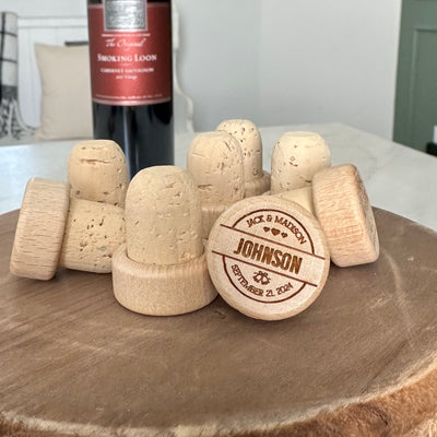 Personalized Wedding Wine Corks