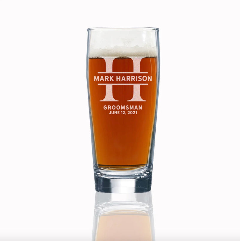 Personalized 16 oz. Willi Becher Beer Glass