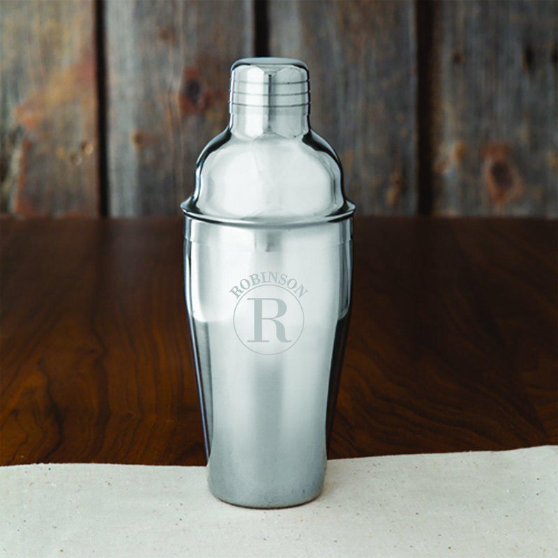 Groomsmen Personalized 20 oz. Stainless Steel Cocktail Shaker-Bar Accessories-JDS-Circle-