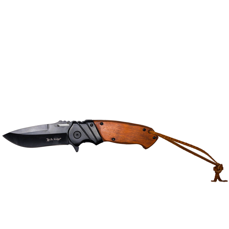 Personalized Brown Pakkawood Handle Pocket Knife