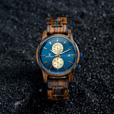 Aries Zebrawood Chronograph Watch