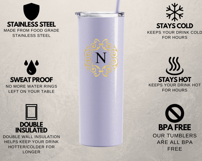 Personalized Bridesmaid Skinny Tumblers