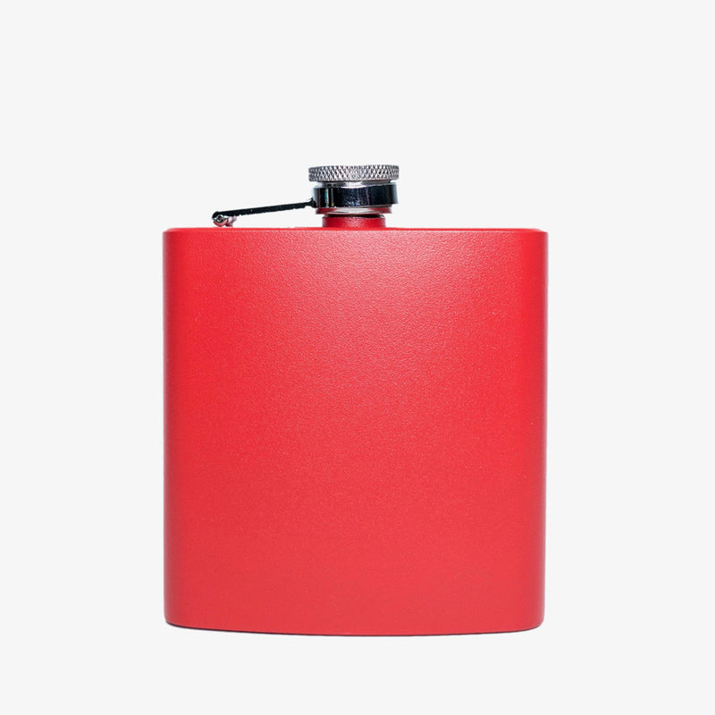 Personalized Red Powder-Coated Flasks