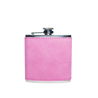 Personalized Bridesmaids Leather Wrapped Flasks
