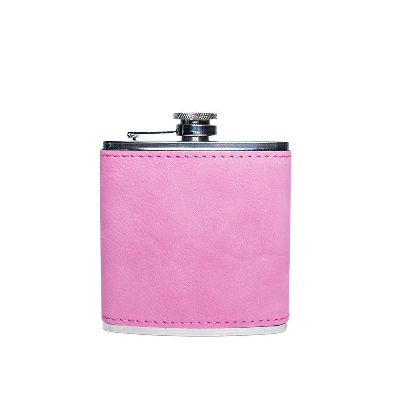 Personalized Bridesmaids Leather Wrapped Flasks