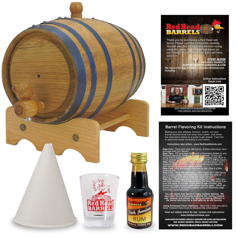 1 Liter Rum Liquor Flavoring Kit - Dark Jamaican Rum
