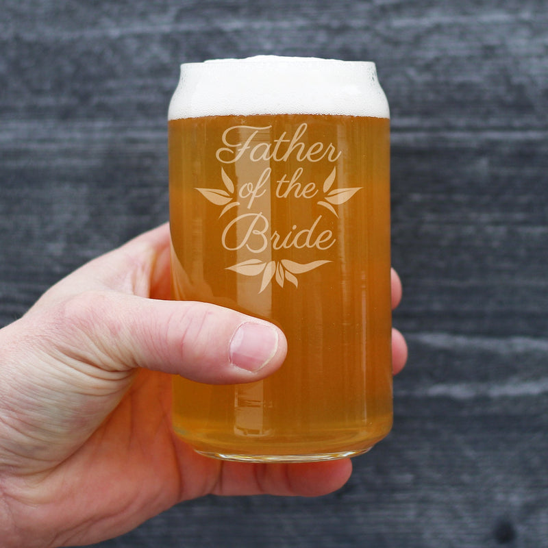 Father of the Bride Beer Can Pint Glass