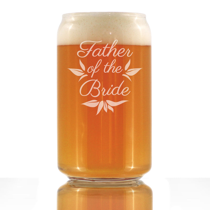 Father of the Bride Beer Can Pint Glass