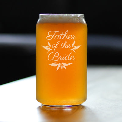 Father of the Bride Beer Can Pint Glass