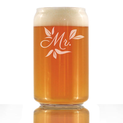 Mr. Beer Can Pint Glass