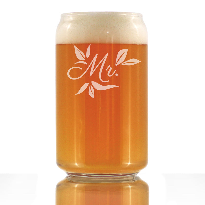 Mr. Beer Can Pint Glass