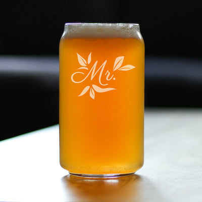 Mr. Beer Can Pint Glass