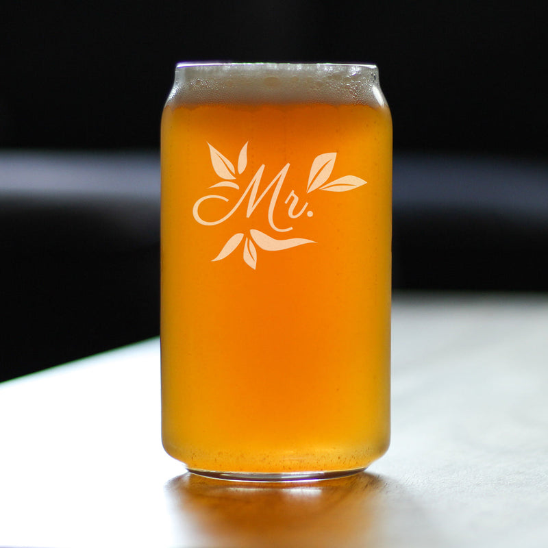 Mr. Beer Can Pint Glass