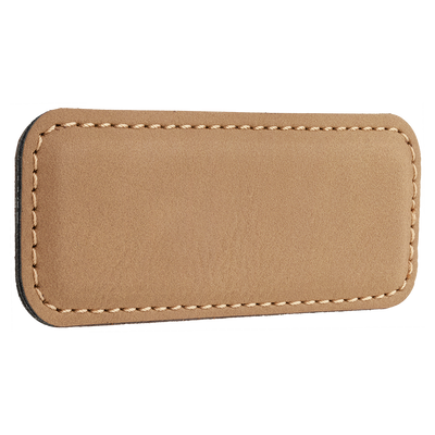 Personalized Vegan Leather Badge with Magnet