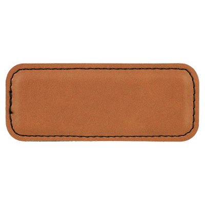 Personalized Vegan Leather Badge with Magnet