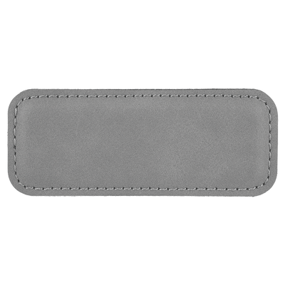 Personalized Vegan Leather Badge with Magnet