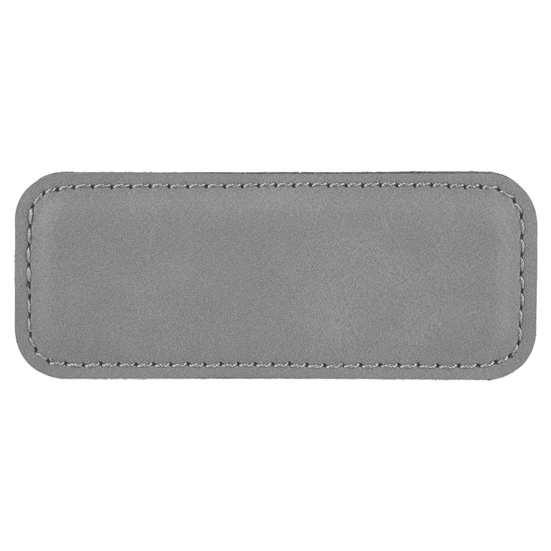 Personalized Vegan Leather Badge with Magnet