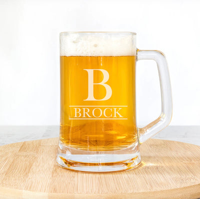 Set of 5 Personalized 14oz. Beer Mugs