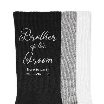 Wedding Socks for the Brother of the Groom
