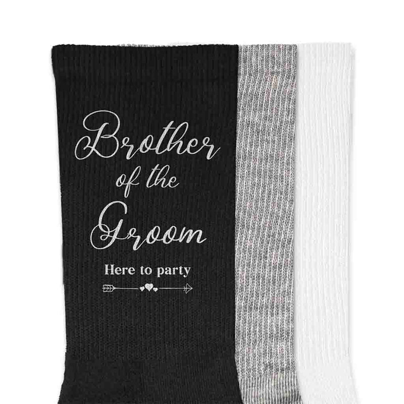 Wedding Socks for the Brother of the Groom