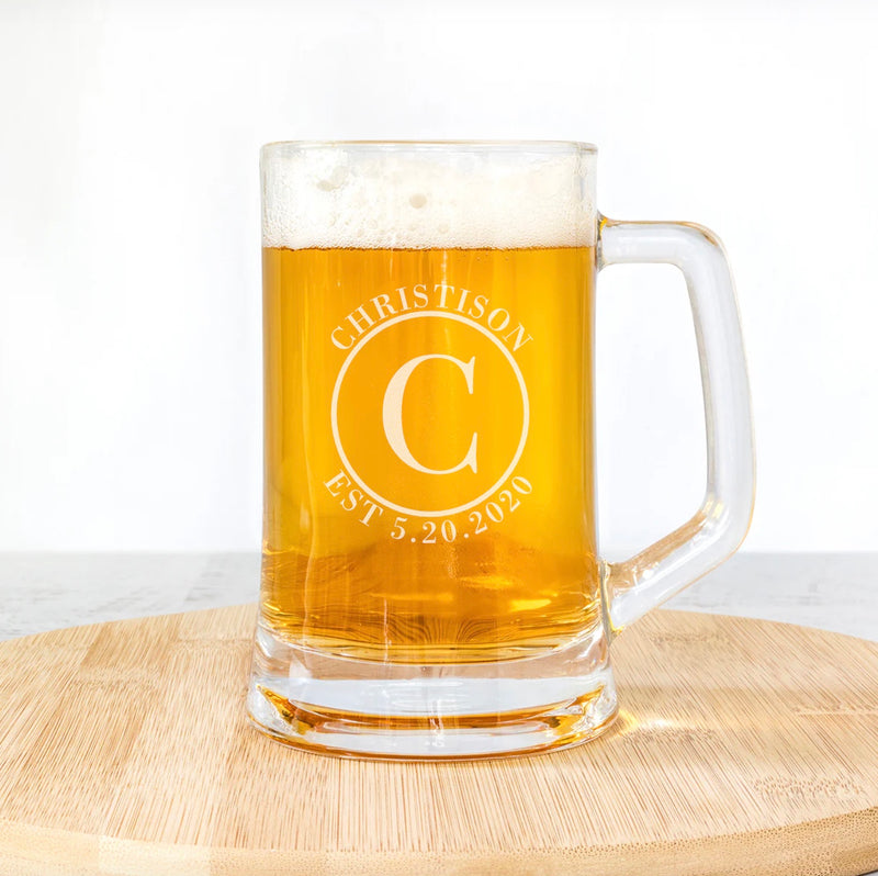 Set of 5 Personalized 14oz. Beer Mugs