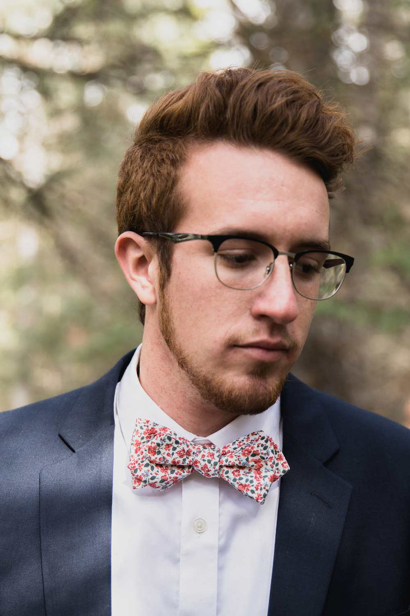 Peach Blossom Bow Tie