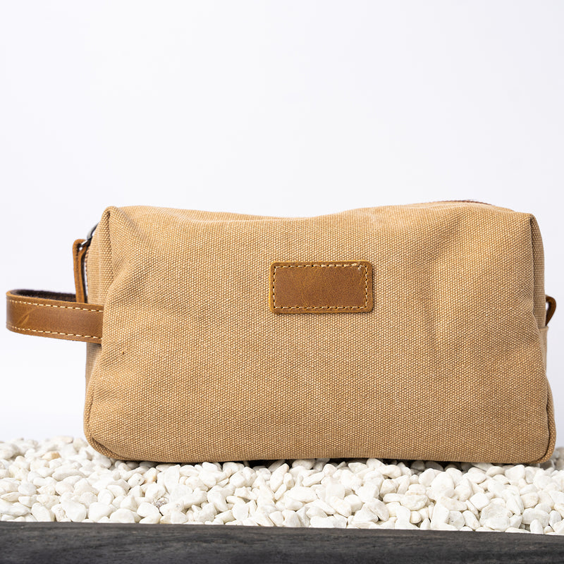 Personalized Canvas Travel Toiletry Bag