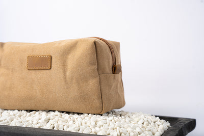 Personalized Canvas Travel Toiletry Bag