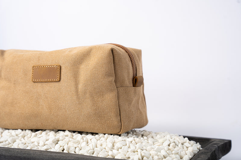 Personalized Canvas Travel Toiletry Bag