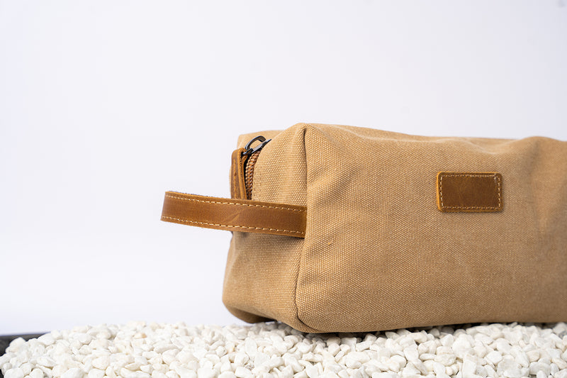 Personalized Canvas Travel Toiletry Bag