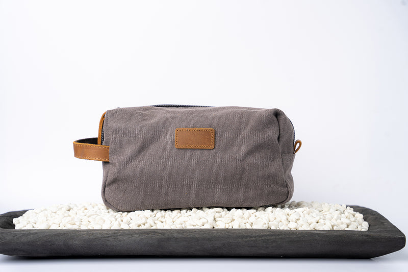 Personalized Canvas Travel Toiletry Bag