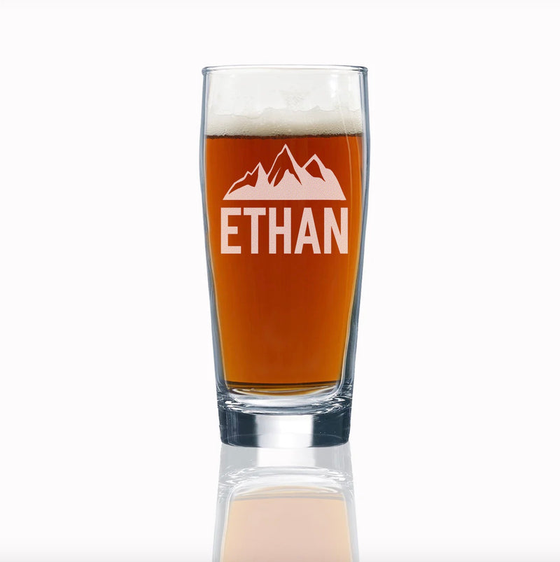 Set of 5 Personalized 16 oz. Willi Becher Beer Glasses