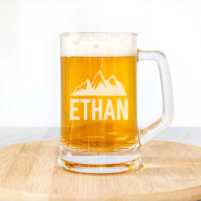 Set of 5 Personalized 14oz. Beer Mugs
