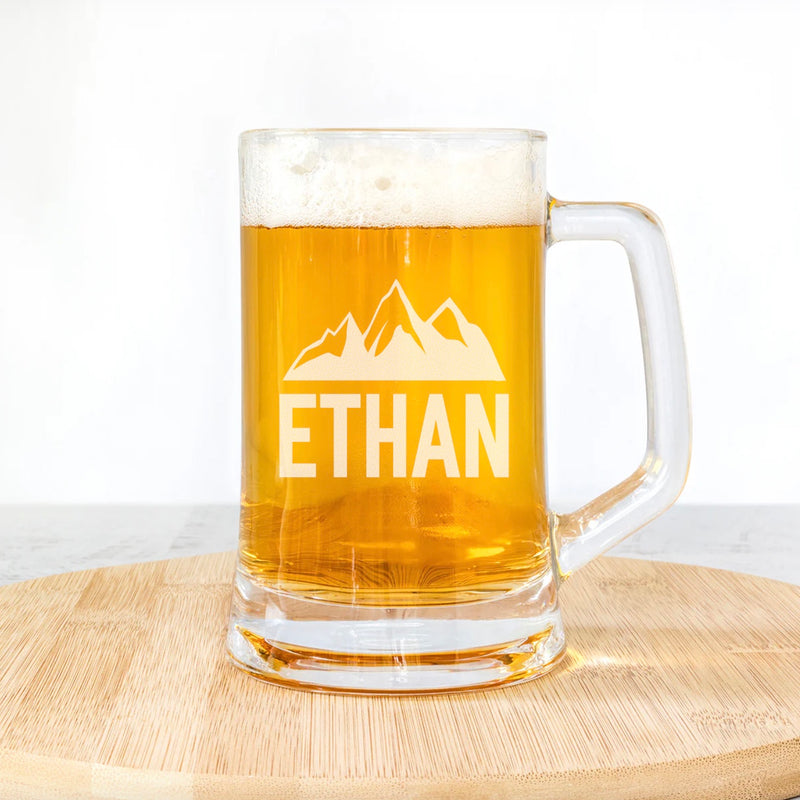 Set of 5 Personalized 14oz. Beer Mugs