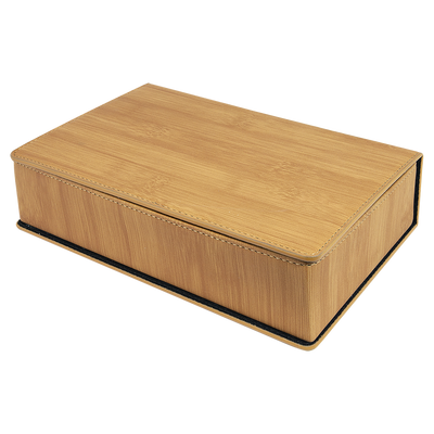 Personalized Bamboo Flask Set