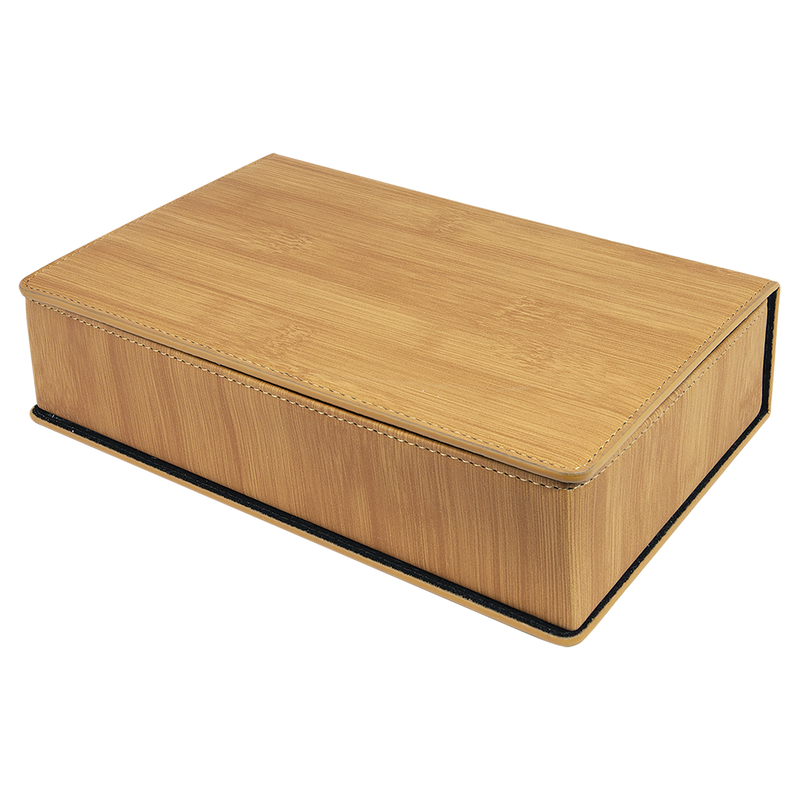 Personalized Bamboo Flask Set