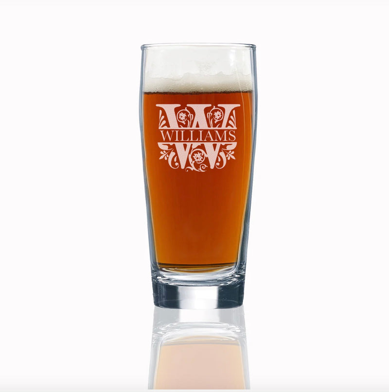 Set of 5 Personalized 16 oz. Willi Becher Beer Glasses