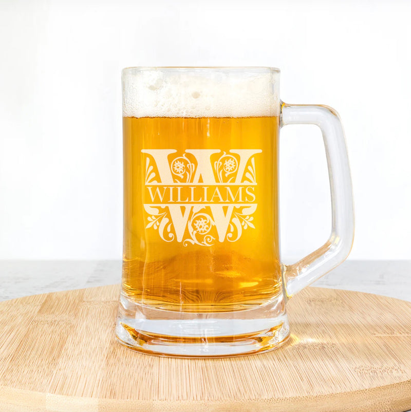 Set of 5 Personalized 14oz. Beer Mugs