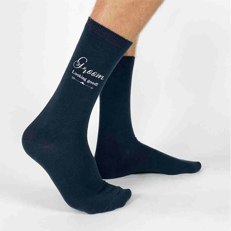 Fun Socks for the Groom on His Wedding Day