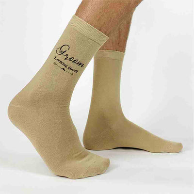 Fun Socks for the Groom on His Wedding Day